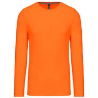 Oranje artikelen Grote maten shirt lange mouwen - heren - katoen