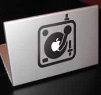 Sticker Apple Mac Draaitafel - thumbnail