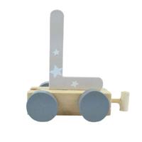 JeP kids houten treinletter L-zilver