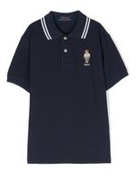 POLO RALPH LAUREN KIDS polo Teddy Bear en coton - Bleu - thumbnail