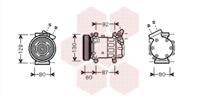 Van Wezel Airco compressor 4300K080 - thumbnail