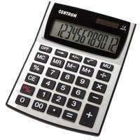 Rekenmachine/calculator - zilver - 12 digits - voor school of kantoor