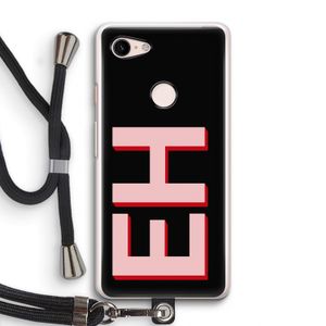 Monogram: Pixel 3 Transparant Hoesje met koord