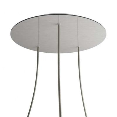 Grote plafondkap RVS kleur3 uitgangen 40 cm