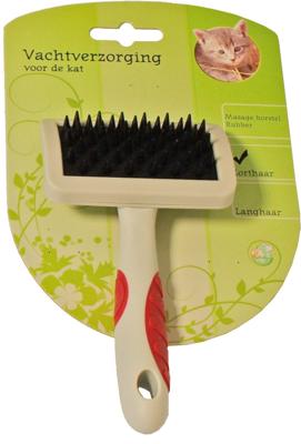 Kat rubber massage borstel small - Gebr de boon