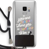 Right Place: Samsung Galaxy S9 Transparant Hoesje met koord