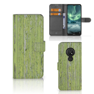 Nokia 7.2 | Nokia 6.2 Book Style Case Green Wood