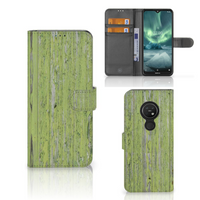 Nokia 7.2 | Nokia 6.2 Book Style Case Green Wood - thumbnail