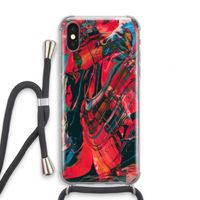 Endless Descent: iPhone XS Transparant Hoesje met koord