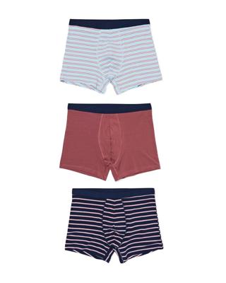 HEMA Herenboxer retro - 3 stuks donkerblauw (donkerblauw)