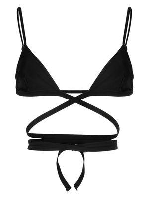 Matteau haut de bikini à bonnets triangles - Noir
