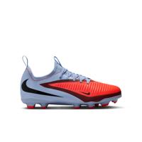 Nike Phantom 6 Low Academy Gras / Kunstgras Voetbalschoenen (MG) Kids Lichtblauw Felrood Zwart