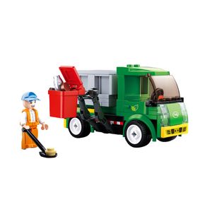 Sluban vuilniswagen Town junior 4,5 x 14,1 cm 118-delig