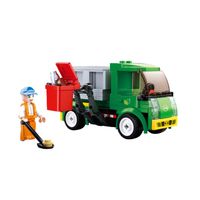 Sluban vuilniswagen Town junior 4,5 x 14,1 cm 118-delig - thumbnail