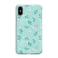 Small white flowers: iPhone XS Max Volledig Geprint Hoesje