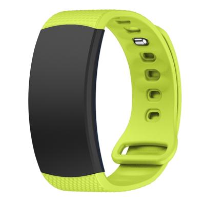 Siliconen polsband horloge band voor Samsung Gear Fit2 SM-R360 polsband maat: 126-175mm (groen)