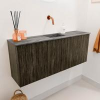 Toiletmeubel Mondiaz Joya Dlux | 100 cm | Meubelkleur Shadow | Faye wastafel Sombra Wasbak Midden | Zonder kraangat(en)