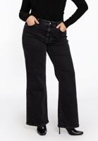 Yoek Jeans wide leg 5-pockets | Zwart | Maat 52