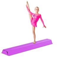117 cm Balansbalk Training Gymnastiek Balk met Klittenbandsluiting Ideaal voor Springen Handstand Radslag en Achterwaartse Salto