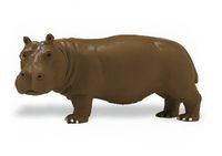 Safari speeldier nijlpaard junior 14 cm bruin - thumbnail