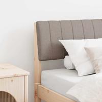 Gestoffeerd hoofdbord Taupe 75 cm Massief grenenhout