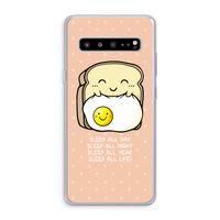 Sleep All Day: Samsung Galaxy S10 5G Transparant Hoesje