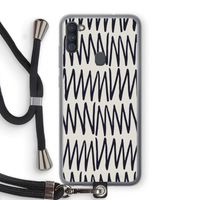 Marrakech Zigzag: Samsung Galaxy A11 Transparant Hoesje met koord