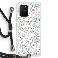 Sierlijke bloemen: Samsung Galaxy S10 Lite Transparant Hoesje met koord Sierlijke bloemen: Samsung Galaxy S10 Lite Transparant Hoesje met koord