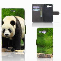 Acer Liquid Z520 Telefoonhoesje met Pasjes Panda - thumbnail