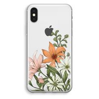 Floral bouquet: iPhone XS Transparant Hoesje