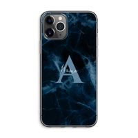 Midnight Marble: iPhone 11 Pro Max Transparant Hoesje