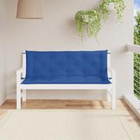 VidaXL Tuinbankkussens 2 st 150x50x7 cm oxford stof blauw