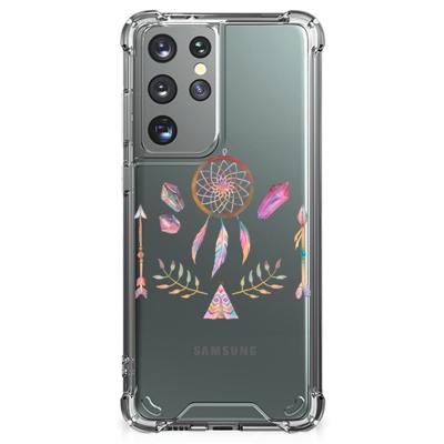 Samsung Galaxy S21 Ultra Stevig | Bumper Hoesje | Boho Dreamcatcher