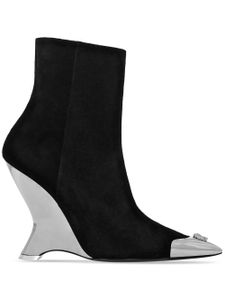 Philipp Plein bottines en daim à bout pointu - Noir