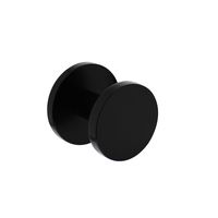 Intersteel Voordeurknop rond ø55mm éénzijdige montage - aluminium/zwart - thumbnail