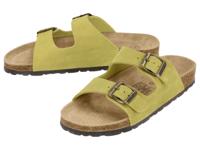 esmara Leren dames slippers (Groen, 40)