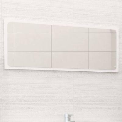 VidaXL Badkamerspiegel 90x1,5x37 cm spaanplaat wit VidaXL Badkamerspiegel 90x1,5x37 cm spaanplaat wit