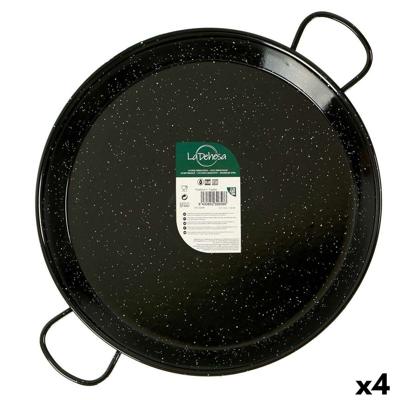 Pan La Dehesa 0250-LD 0250-LD Zwart Geëmailleerd Staal Ø 50 cm 64 x 6 x 54 cm (4 Stuks)