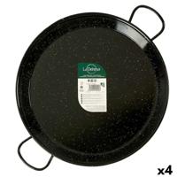 Pan La Dehesa 0250-LD 0250-LD Zwart Geëmailleerd Staal Ø 50 cm 64 x 6 x 54 cm (4 Stuks)