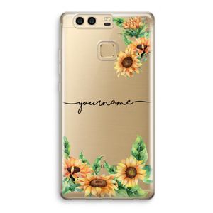 Zonnebloemen: Huawei P9 Transparant Hoesje