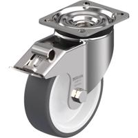 Blickle LKX-POTH 125G-1-FI Zwenkwiel met rem Wieldiameter: 125 mm Draagvermogen (max.): 350 kg 1 stuk(s)