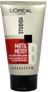 Studio line matt & messy shine free fibre paste