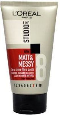 Studio line matt & messy shine free fibre paste