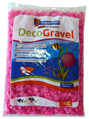 Superfish Deco Grind Neon Roze 1kg - Veilig & Levendig Aquarium Grind, Ideaal voor Planten