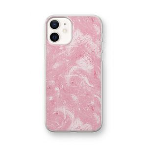 Abstract Painting Pink: iPhone 12 mini Transparant Hoesje