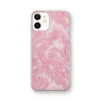 Abstract Painting Pink: iPhone 12 mini Transparant Hoesje