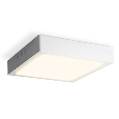 Plafondlamp Timmy - Vierkant - 18 Watt 1800 Lumen - Wit - 2700K warm wit - Plafonniere - 204mm - Compact design
