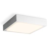 Plafondlamp Timmy - Vierkant - 18 Watt 1800 Lumen - Wit - 2700K warm wit - Plafonniere - 204mm - Compact design