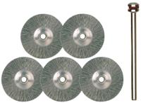 PROXXON Stainless steel round bru d=22mm 5 pcs.