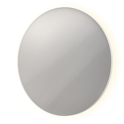 Spiegel INK SP17 Rond Colour Changing LED Rondom 120 x 4 x 120 cm Dimbaar In Aluminium Kader Mat Wit